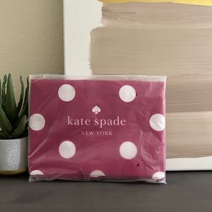 Kate Spade Hot Pink Polka Dot Canvas Tote